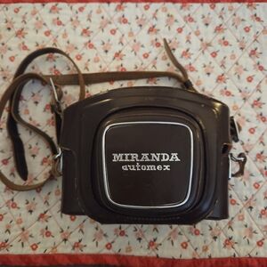 Vintage 1960s Miranda Automex 35mm SLR Camera Body with Case Japan Untested